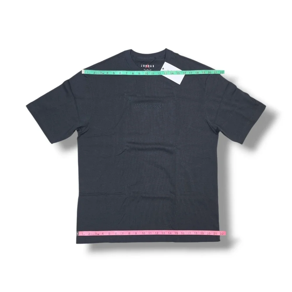 JORDAN JUMPMAN Black Embroidered Center Logo Black T-Shirt Men's M NWT
